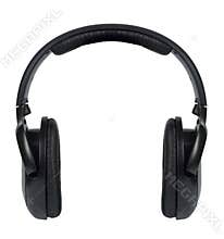 Wireless headphones isolated on white background.