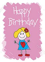 Happy Birthday - Girl