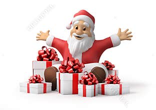 Santa Claus with gifts