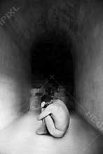 Depression Sad Anxiety Stress Helpless Man Concept