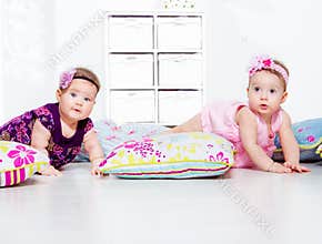Babies crawling