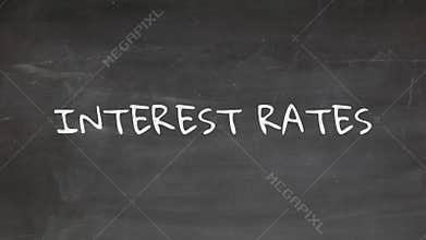 INTEREST RATES, Finance, Banking, Hand Write