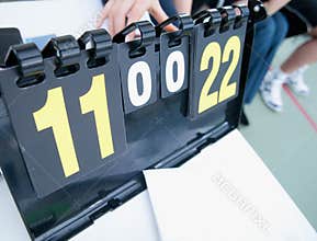 Tennis score board