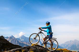 Mountain biker