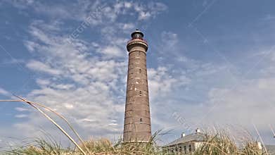 Skagen Grey Lighthouse in Northern Denmark