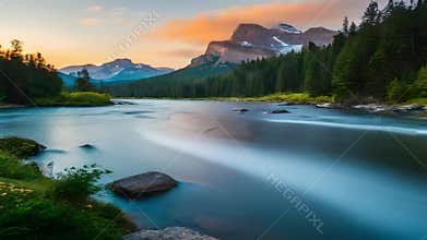 Calm and peaceful atmosphere, a little paradise with a charming view of the river
