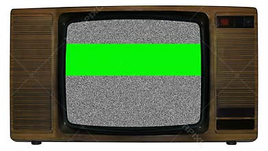 Old static television