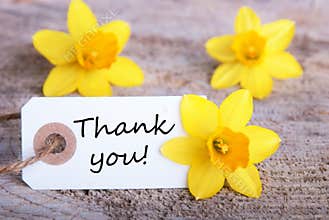 Tag with Thank You