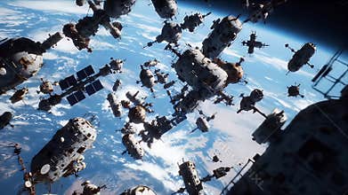 Orbital Debris: A Post-Apocalyptic Space Station Cluster