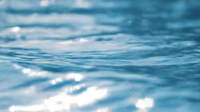 Dynamic Water Surface: Ripples, Reflections, and Abstract Blue Motion