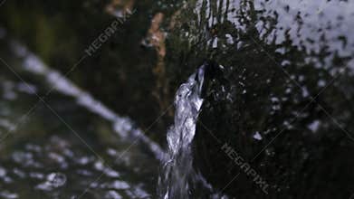 raindrops in puddles, nature background