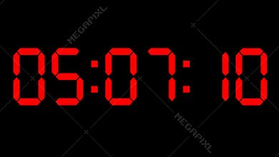 Countdown clock red led