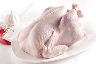 Raw chicken