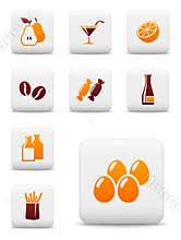 Food and drink vector icons