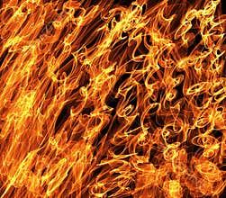 Abstract Flames of Fire Background