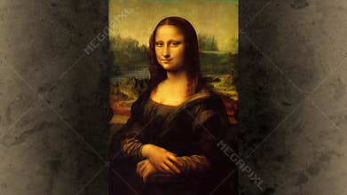 Mona Lisa smile and wink