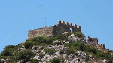 Turkey, Kekova-Simena region, old fortifications