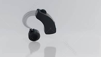 A rotating behind the ear or BTE hearing aids