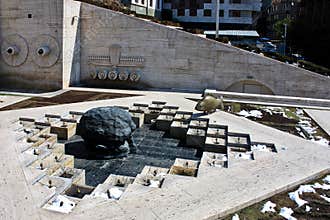 Last Dive Sculpture and Cascade in Yerevan Armenia