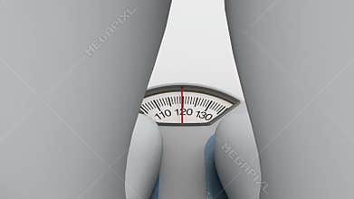 Weight loss, 3d animation