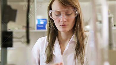 Woman scientist in the lab