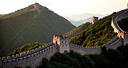 Ethereal Great Wall of China at Golden Hour