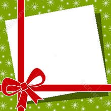 Red Christmas Bow Border