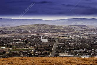Overlooking the city St. George Utah
