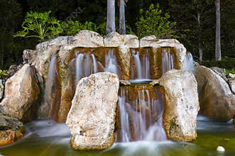 Water fall (night view)