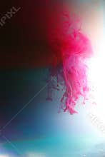 Colorful floating inks