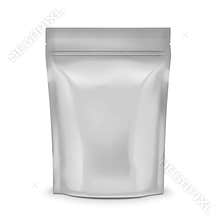 Blank coffee sachet.