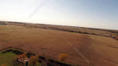 Aerial agriculture farm field landscape