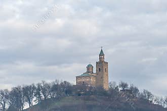 VELIKO TARNOVO, BULGARIA - MARCH 15, 2022: Patriarchal Cathedral of Holy Ascension at Tsarevets Fortress