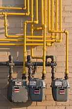 Natural Gas meters & pipes