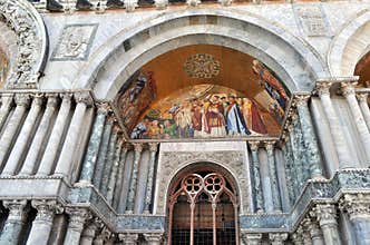 Venice, detail of a byzantine mosaic