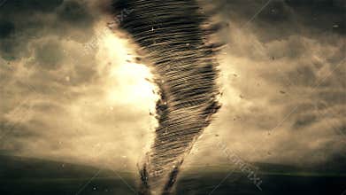 Tornado and Storm 4K Animation