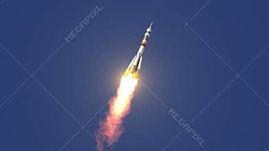 Carrier Rocket Takes Off