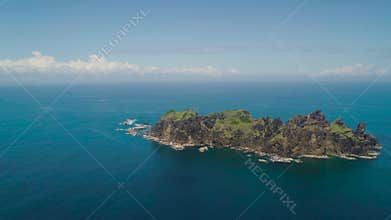 Rocky islands in the sea. Philippines, Dos Hermanas.