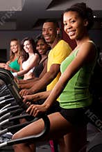 Friends at the gym