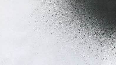 Very hight resolution. Wallpaper with airbrush effect. Black acrylic paint stroke texture on white paper. Scattered mud