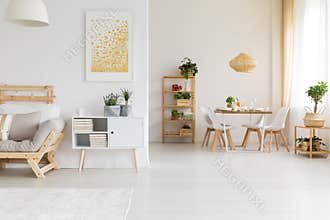 Dining and living room