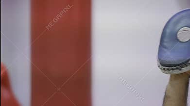 Training in Boxing, close-up blows