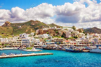 Port on the island of Naxos