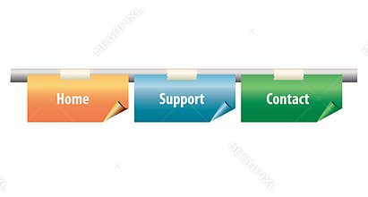 Web Tabs Vector