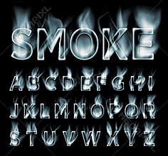 Smoke font collection.
