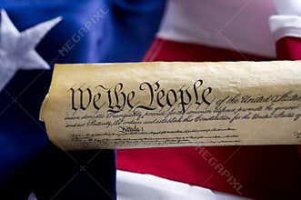 United States of America Constitution Scroll