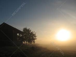 House and sun