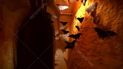 Decorative bats background for Halloween decorations