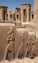 Relief of Servants Bringing Gifts in Palace of Darius at Persepolis