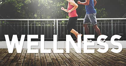 Wellbeing Running Relaxing Carefree Enjoyment Concept